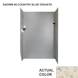 Swanstone SK-344872 Solid Surface Shower Wall Kit, Tahiti Desert