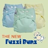 12 Pack Fuzzi bunz Cloth Diapers-GIRL Colors MEDIUM