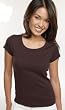 Ladies Short Sleeve Scoop Neck T-Shirt