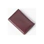 Clava Glazed Leather Flap Over Card Holder - Glazed Italian Cognac