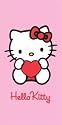 Duschtuch Badetuch Strandtuch HELLO KITTY Heart