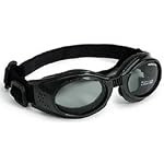 Large ILS Doggles, Black Frame with Smoke Lens