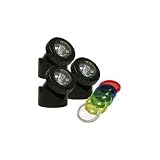 Power Beam 10W 3-Set Halogen Pond & Landscape Lights w/ Stakes & Lenses
