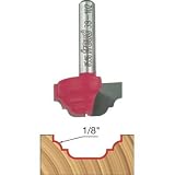 Freud 39-102 1-Inch Diameter Cove & Bead Groove Router Bit with 1/4-Inch Shank