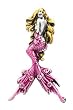 Ariel Mermaid Pendant - Pewter - 2'' Height
