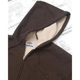 Buy 10.75 oz. Bonded Waffle-Knit Hooded Jacket BLACK - 3XL by Dickies