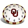 NCAA Oklahoma Sooners - 9" Wood / Wooden Wall Accent Clock