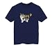 norwegian forest - Norwegian Forest Cat- Image - Youth T-Shirt, Navy Blue, Large