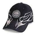 Harley-Davidson® Men's Flame Skull Baseball Cap. 100% brushed cotton. 99412-05V