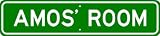 AMOS ROOM SIGN - Personalized Gift Boy or Girl, Aluminum