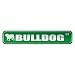  BULLDOG ST  STREET SIGN DOG