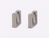 Square Hinged Hoops in Stainless Steel