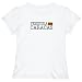 T-Shirt Woman White Elegant Flag 