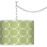 Spring Interlace Giclee Plug-In Swag Chandelier
