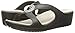 crocs Women's Sanrah Beaded Wedge, Black/Platinum, 9 M US