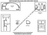 Chevrolet TrailBlazer Dash Trim Kit 02-04 - 12 pieces - American Rosewood (25-221)