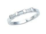0.40 cts Baguette Diamonds Band - Platinum, 14kt White or Yellow Gold