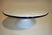 Vintage Enamelware Cake Stand, Blue Rim