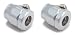 Spectre 2268 Chrome Magna-Clamp Fuel Line Fitting, Pack of 2