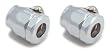 Spectre 2268 Chrome Magna-Clamp Fuel Line Fitting, Pack of 2