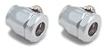 Spectre 2268 Chrome Magna-Clamp Fuel Line Fitting, Pack of 2