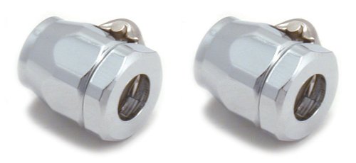 Spectre 2268 Chrome Magna-Clamp Fuel Line Fitting, Pack of 2