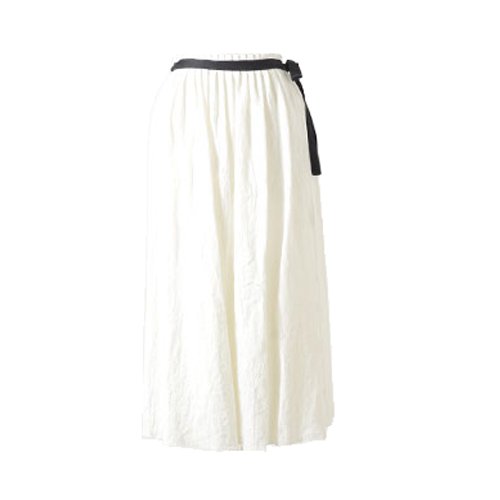 (スースースー)Si-Si-Si リネンキャンバスシャンブレーロングスカート n-1502