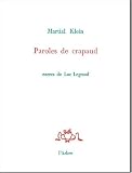 Paroles de crapaud