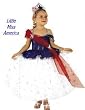 CHILD Little Miss America - Patriotic Pageant Girl - Exclusively Available Here - Mftr discontinued