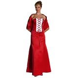 Stylish Prom/ Bridesmaid/ Evening Lace Up Bustier Front w/Long Skirt + Scarf
