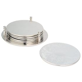 International Silver Silver-Plated Coasters, Set of 7 by International Silver