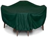 Two Dogs Designs 84-Inch Round Table and Chairs Cover, Hunter Green