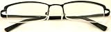 A New Classic - Metal Top Frame Semi Rimless Reading Glasses