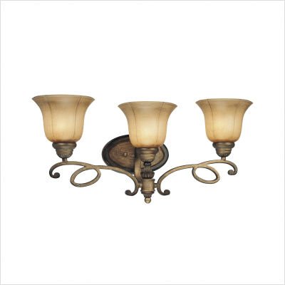 31MTabV65tL Minka Lavery La Cecilia 6143 573 Reversible 3 LT 300w (12H x 33W) Vanity Lighting in Patina Iron Reviews