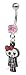 Cute & Sexy Skeleton Girly Design Navel Belly Button Navel Ring PINK