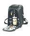 Del Mar Two Person Wine & Cheese Tote in Black
