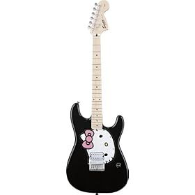 Fender Squier Hello Kitty Strat, Black