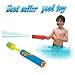 Prextex Mini Foam Water Gun Light Weight Soaker Cannon Shooter With Beach Ball , Pool Party Supplies, Favors, Gifts, Toys (4 Pack)