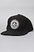 Crooks and Castles The Empyre Snapback Hat in Black,Hats for Men