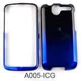 HTC Desire Two Tones, Black and Blue Hard Case/Cover/Faceplate/Snap On/Hous ....