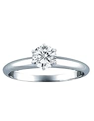 0.70ct Diamond Solitaire Ring 14k Gold H-J I1-I2 Quality
