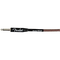 Fender Vintage Volt 18ft Premium Instrument Cable18ft Brown/Oxblood