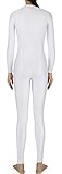 AveryDance Lycra Spandex Adult Unitard Full Bodysuit Dancewear Party Costumes (Small, White)