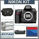 Nikon D700 Digital SLR Camera Body Kit, - Refurbished by Nikon U.S.A - with 4GB CF Memory Card, Pro Verical Grip / Battrey Holder. Spare EN- EL3e Lithium-Ion Battery, Nikon Gadget Bag