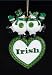 "Irish & Proud" Snowman With Green Shamrocks Christmas Ornament #W30094