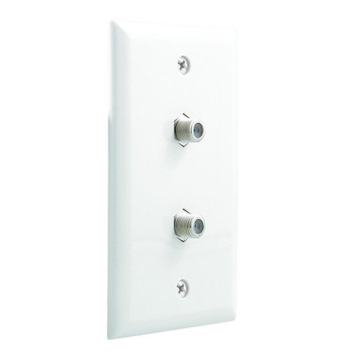 Vanco WP593DBX Digital 3 Gigahertz Video Dual Coax Wall Plate (Pack of 10)