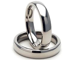 New 4mm Titanium Ring w/ Comfort Fit Band 100's of Sizes & Styles Available