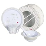Baby Feeding Dinnerware Set. Plate, Bowl,Cup and Spoon. Natural Collection