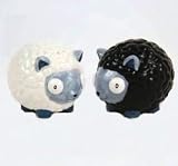 Black & White Lambs Shaker Set