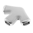 GTMax White 3-Port High Speed USB 2.0 Hub
